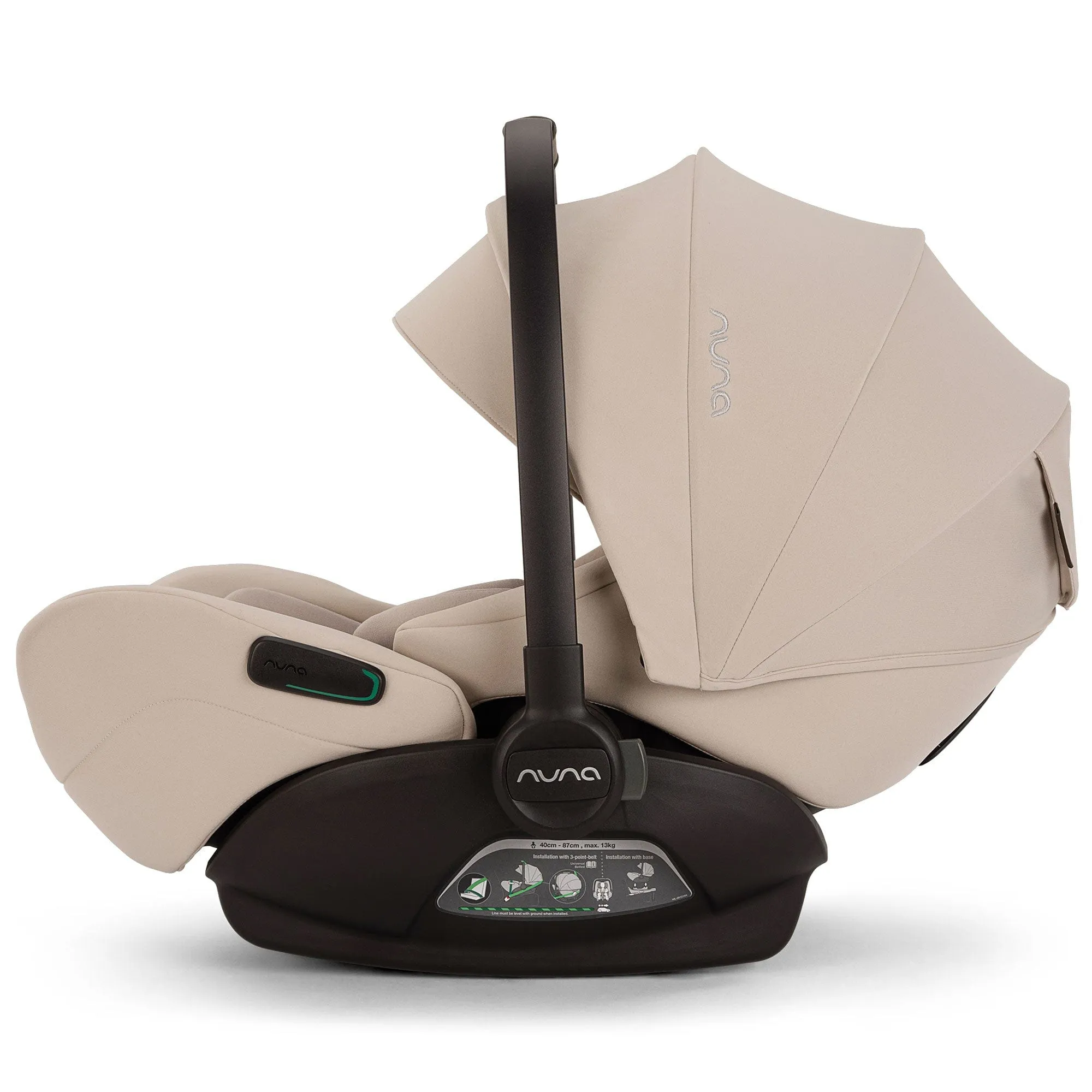 Nuna MIXX Next & ARRA Flex & BASE Curv Bundle - Biscotti