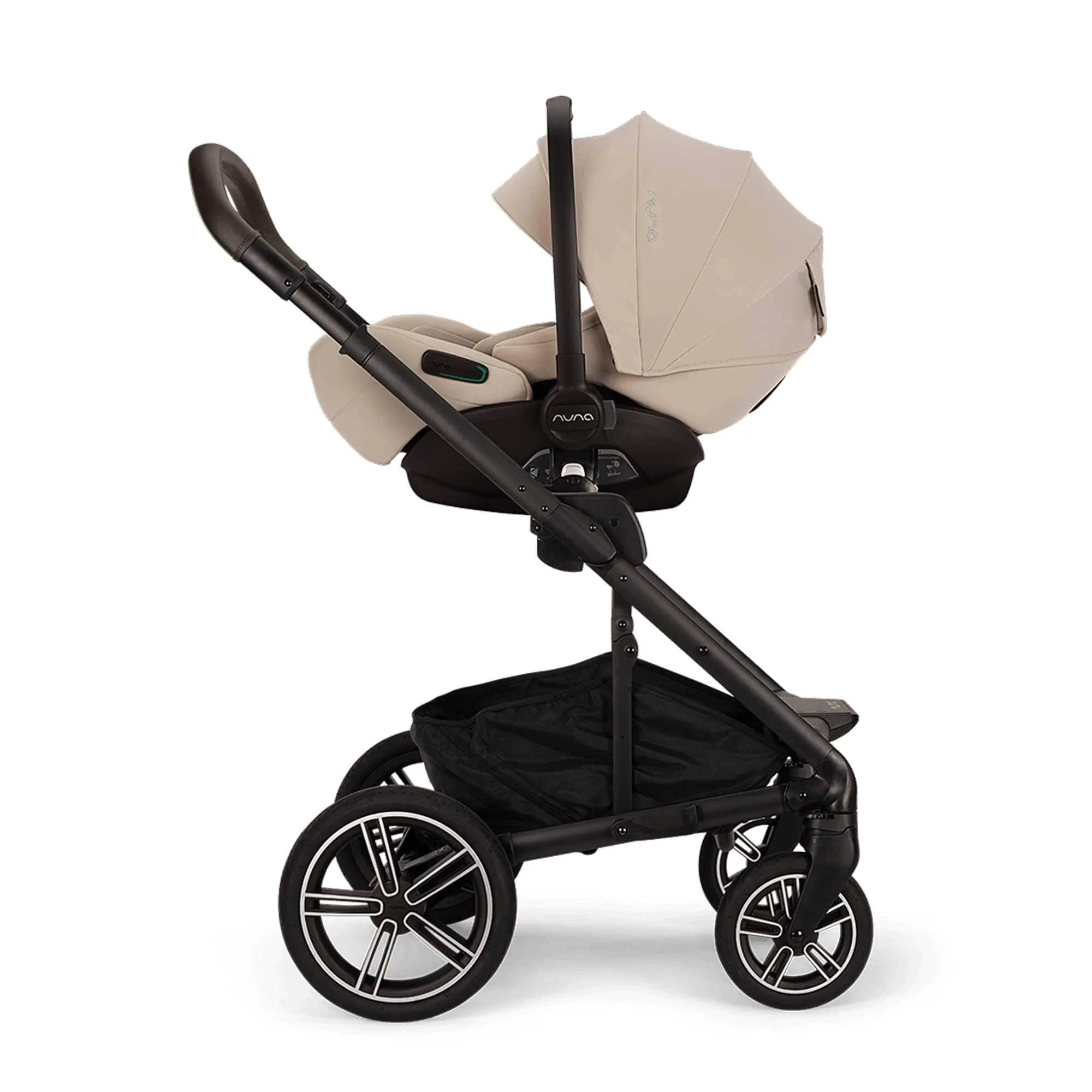 Nuna MIXX Next & ARRA Flex & BASE Curv Bundle - Biscotti