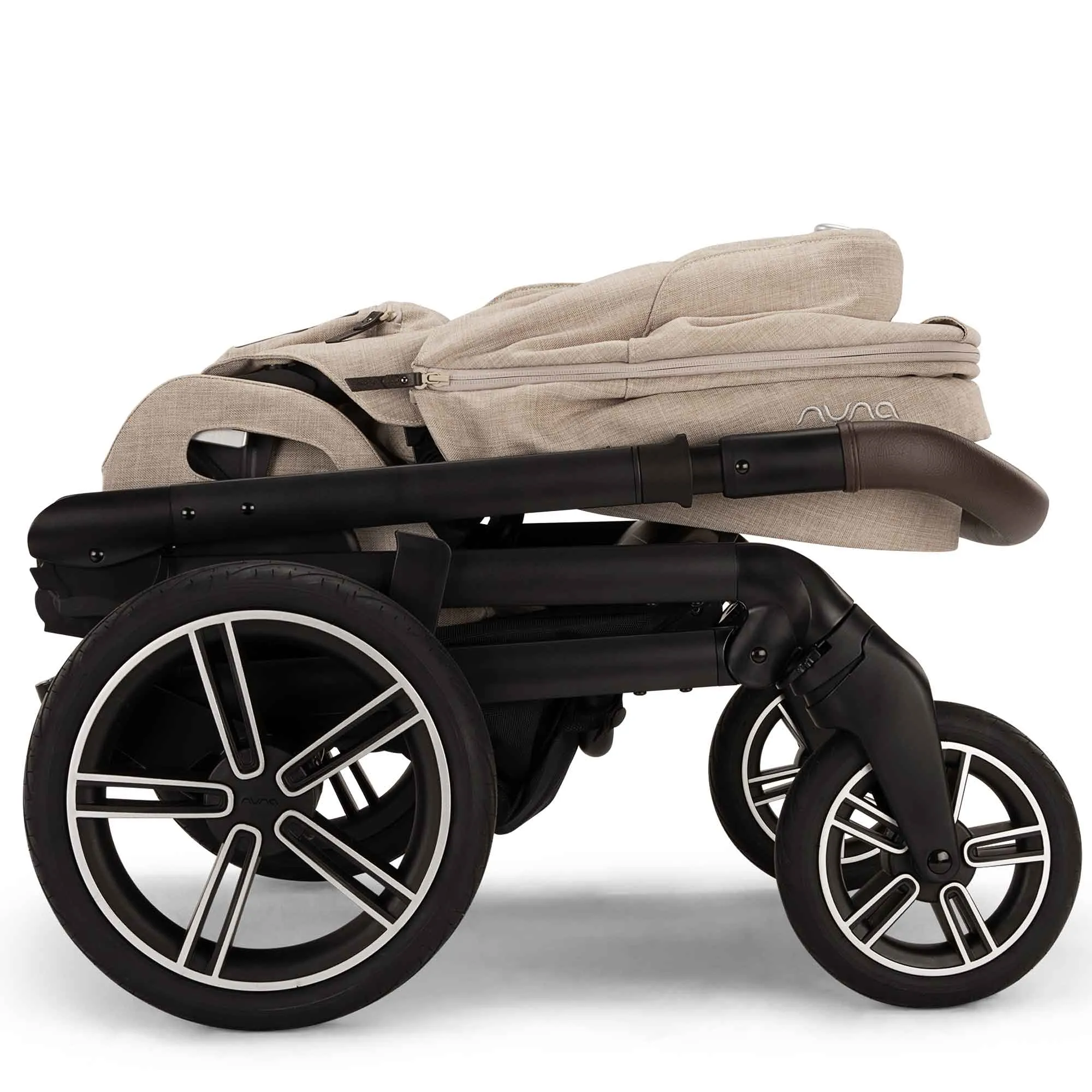 Nuna MIXX Next & ARRA Flex & BASE Curv Bundle - Biscotti