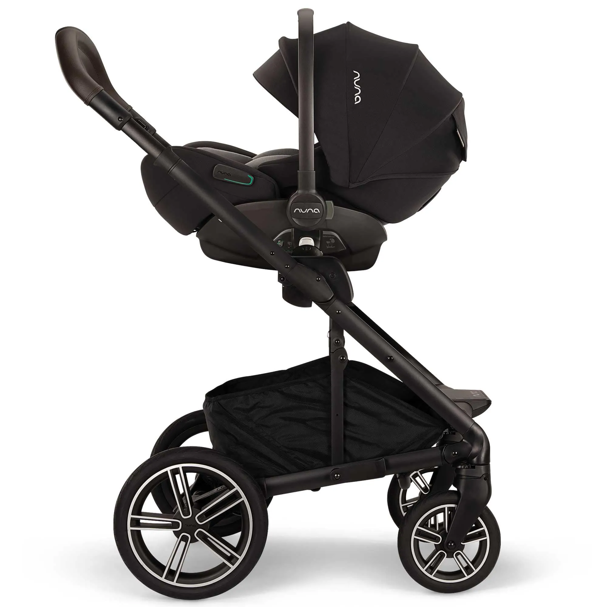 Nuna MIXX Next & ARRA Flex & BASE Curv Bundle - Caviar