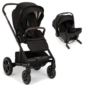 Nuna MIXX Next & PIPA Urbn Car Seat - Caviar (Chocolate Leatherette)
