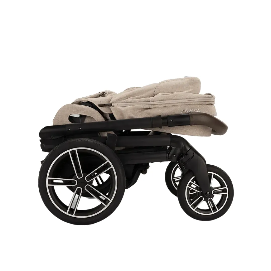 Nuna Mixx Next   Mixx Next Carry Cot   Arra Flex   Base Curv Travel System - Biscotti
