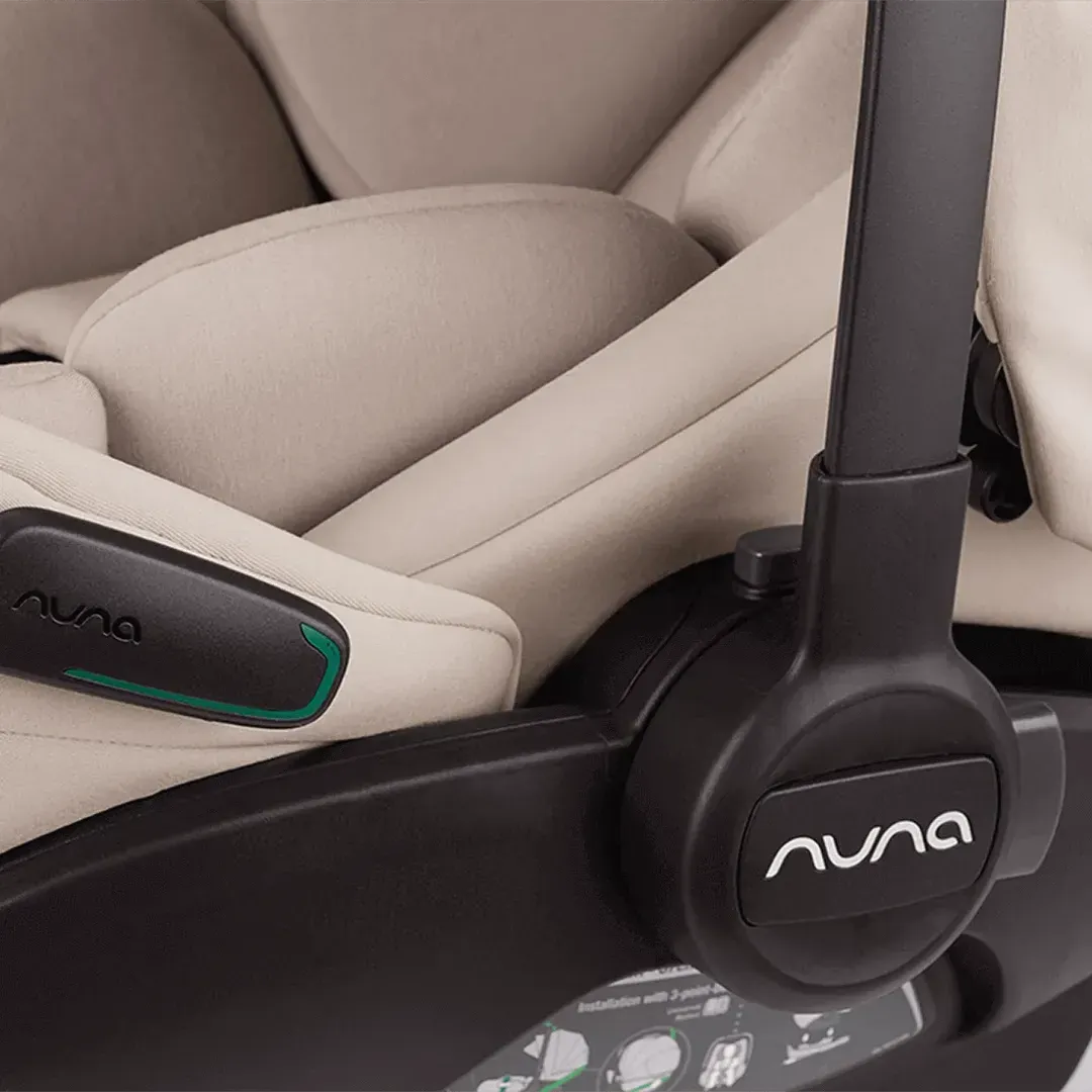 Nuna Mixx Next   Mixx Next Carry Cot   Arra Flex   Base Curv Travel System - Biscotti