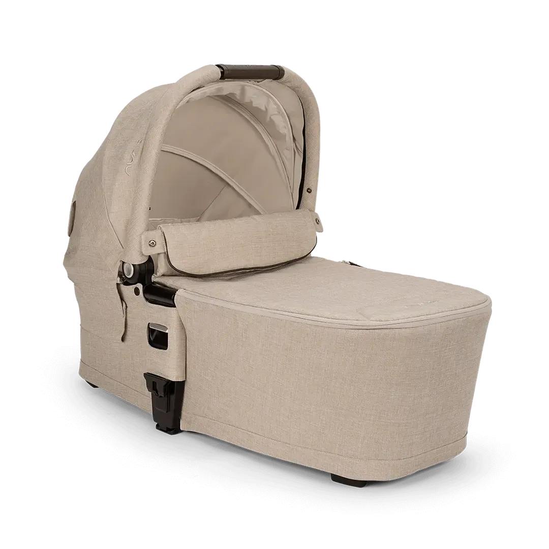 Nuna Mixx Next   Mixx Next Carry Cot   Arra Flex   Base Curv Travel System - Biscotti