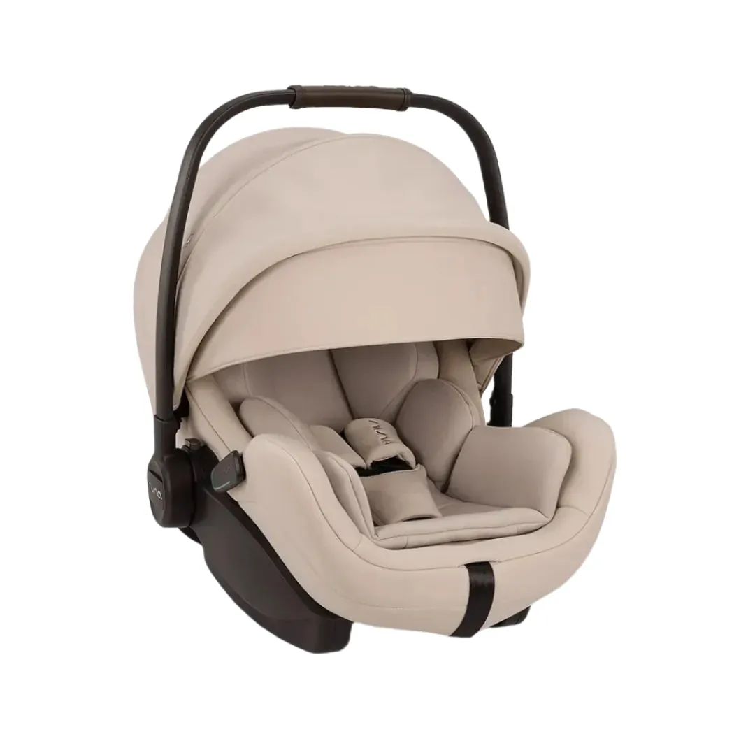 Nuna Mixx Next   Mixx Next Carry Cot   Arra Flex   Base Curv Travel System - Biscotti