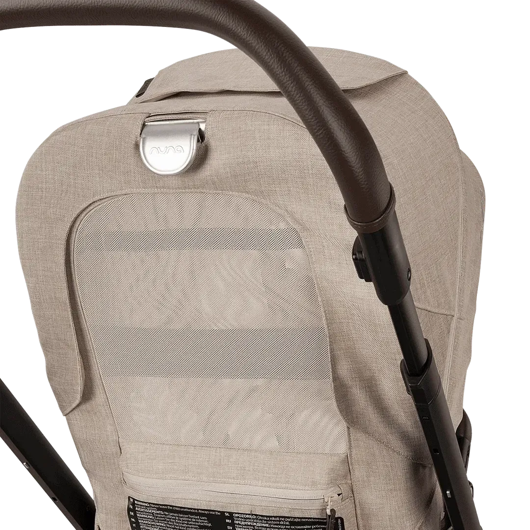 Nuna Mixx Next   Mixx Next Carry Cot   Arra Flex   Base Curv Travel System - Biscotti