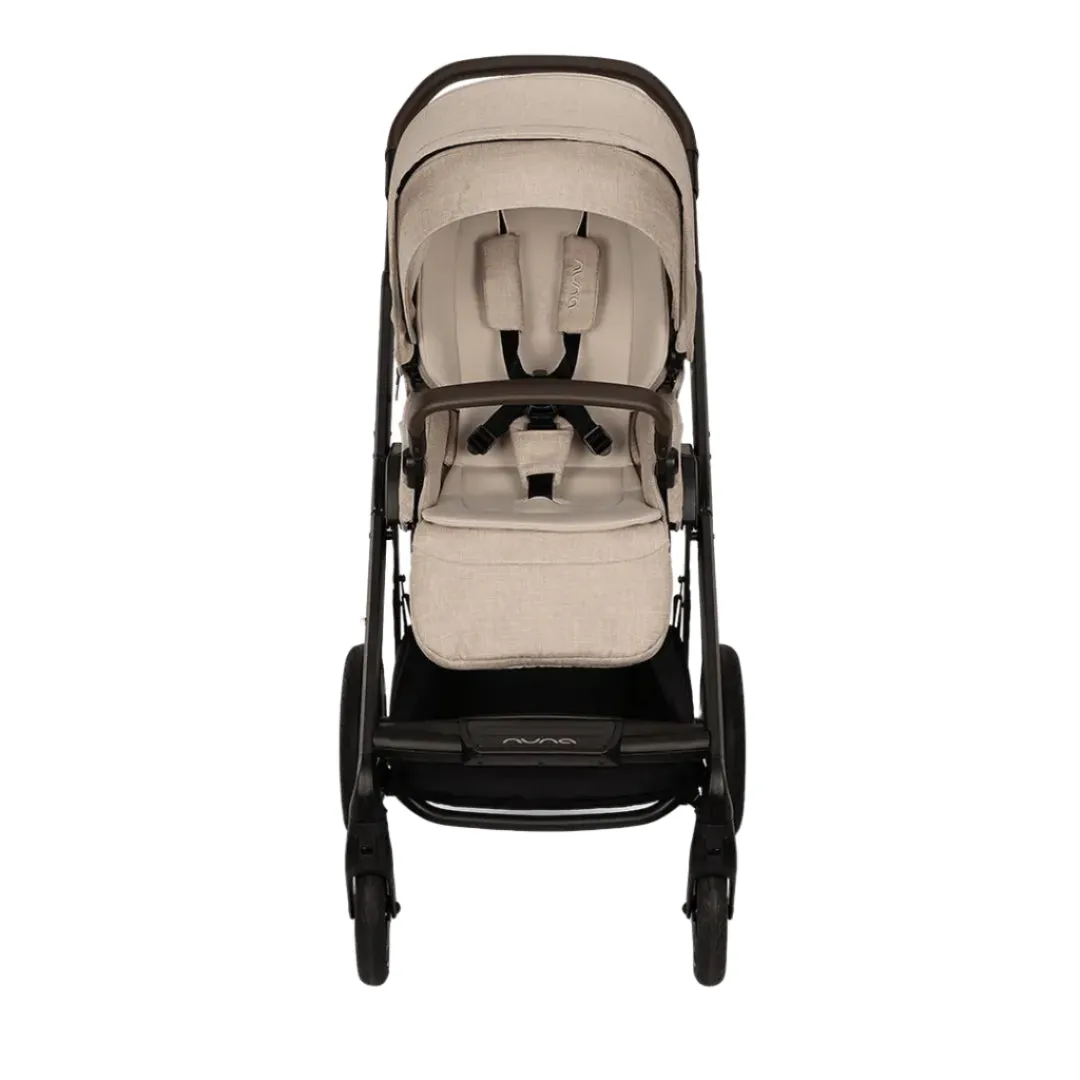 Nuna Mixx Next   Mixx Next Carry Cot   Arra Flex   Base Curv Travel System - Biscotti