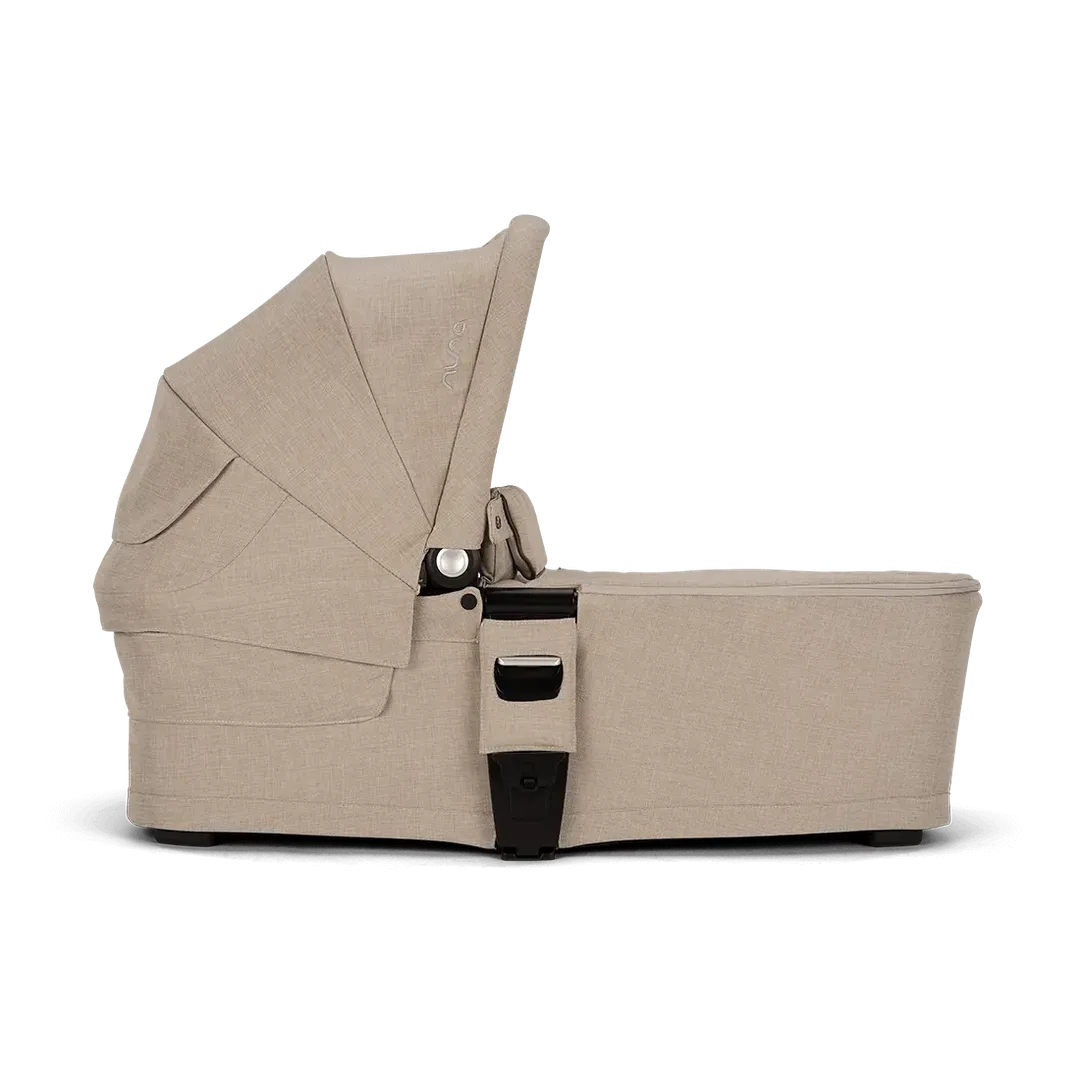 Nuna Mixx Next   Mixx Next Carry Cot   Arra Flex   Base Curv Travel System - Biscotti