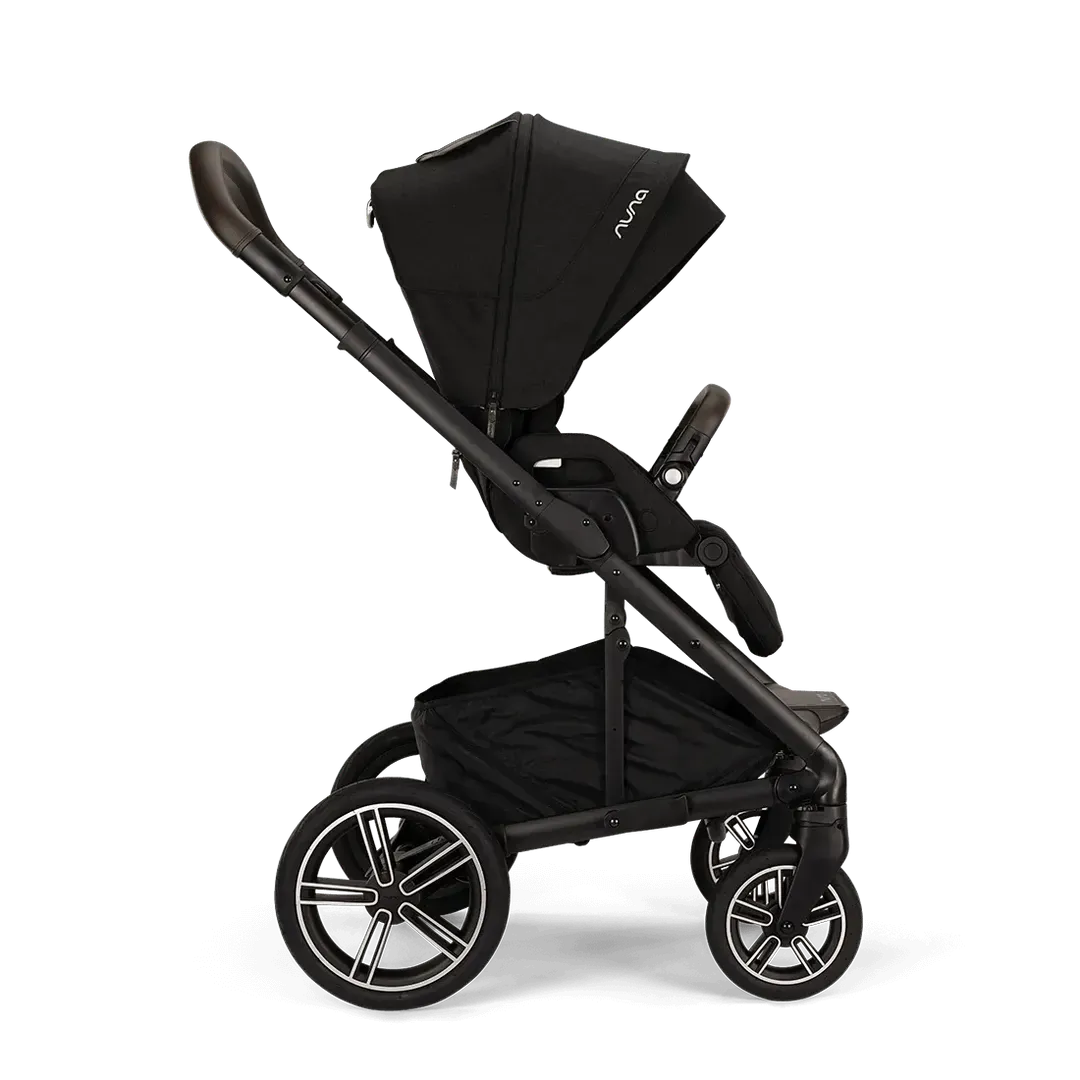 Nuna Mixx Next   Mixx Next Carry Cot   Arra Flex   Base Curv Travel System - Caviar