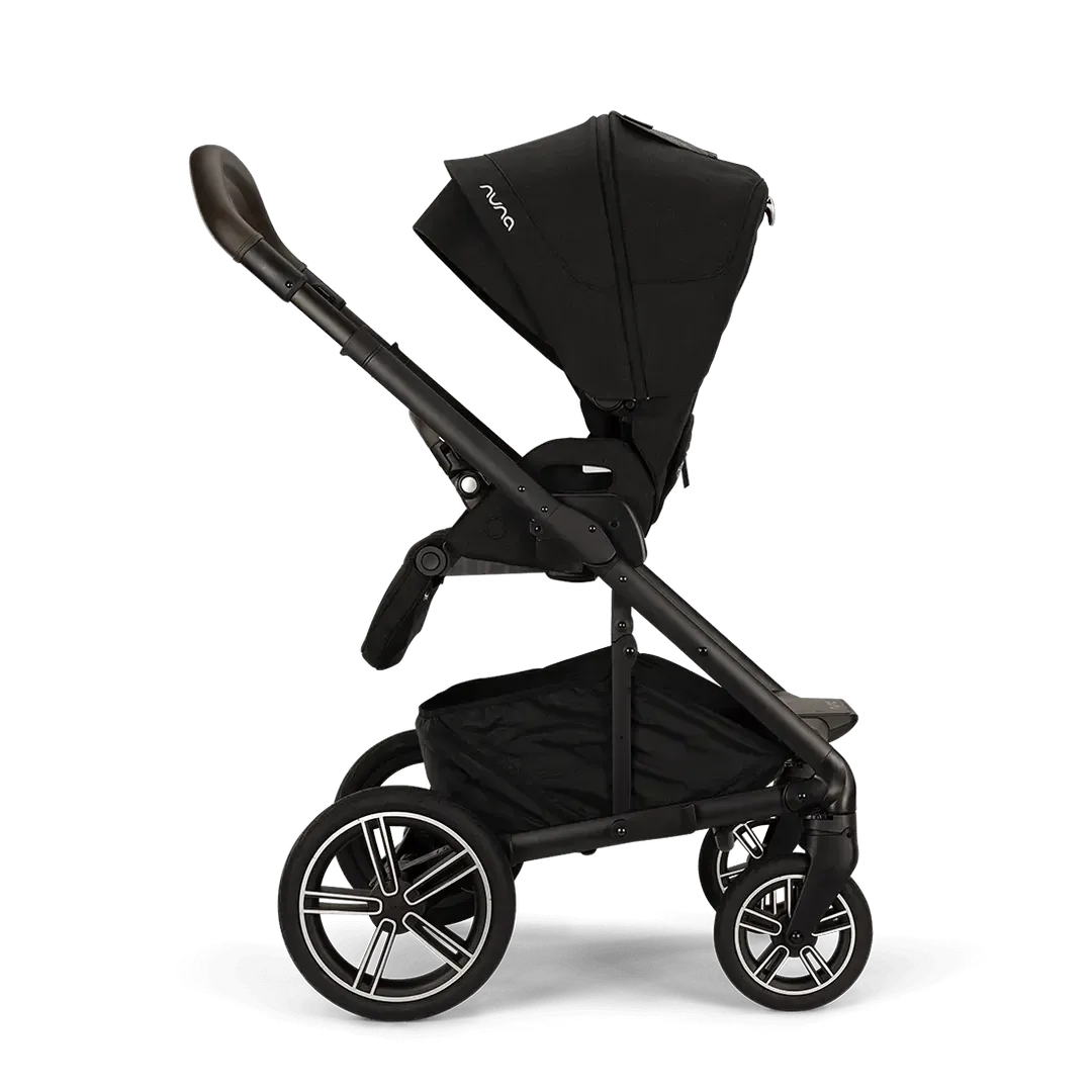 Nuna Mixx Next   Mixx Next Carry Cot   Arra Flex   Base Curv Travel System - Caviar