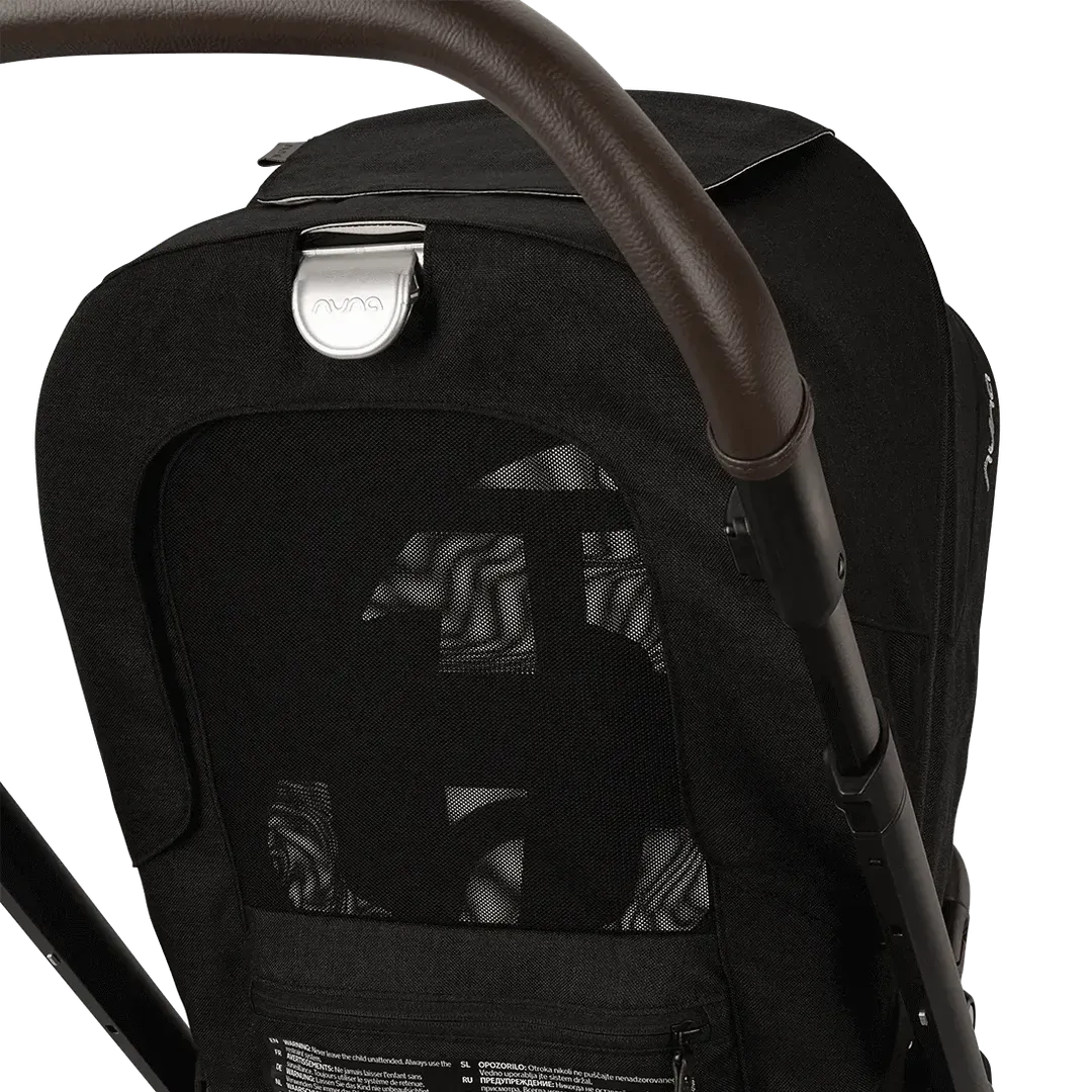 Nuna Mixx Next   Mixx Next Carry Cot   Arra Flex   Base Curv Travel System - Caviar