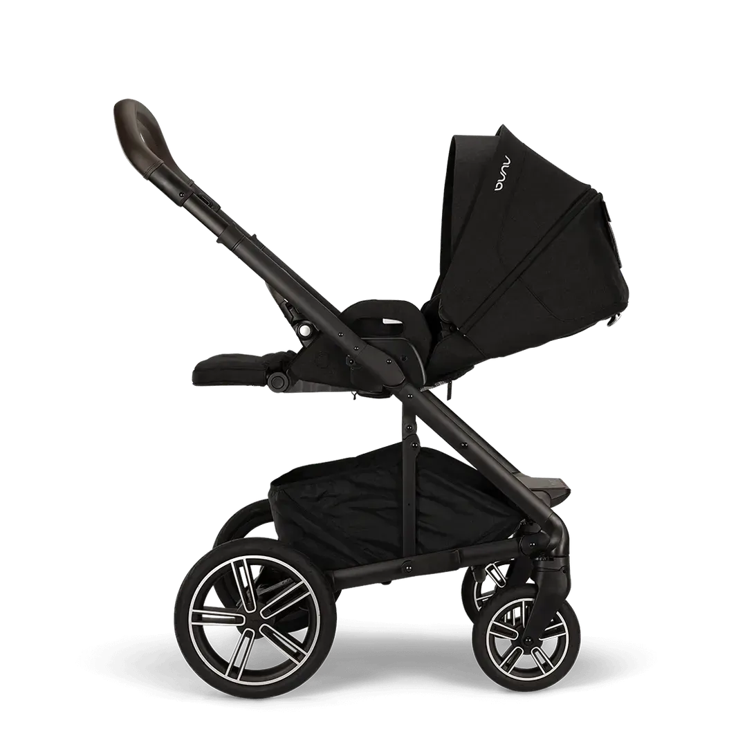 Nuna Mixx Next   Mixx Next Carry Cot   Arra Flex   Base Curv Travel System - Caviar
