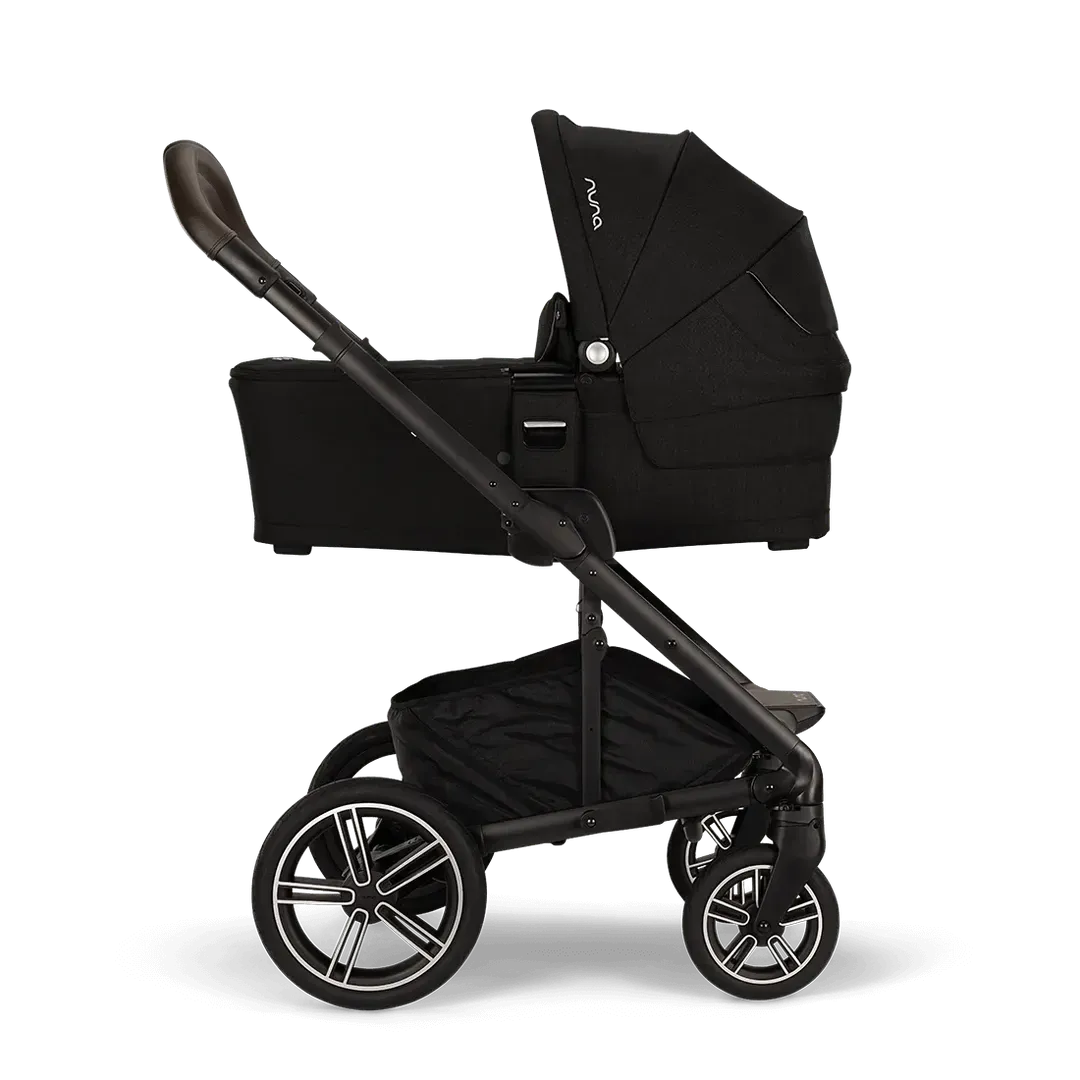 Nuna Mixx Next   Mixx Next Carry Cot   Arra Flex   Base Curv Travel System - Caviar