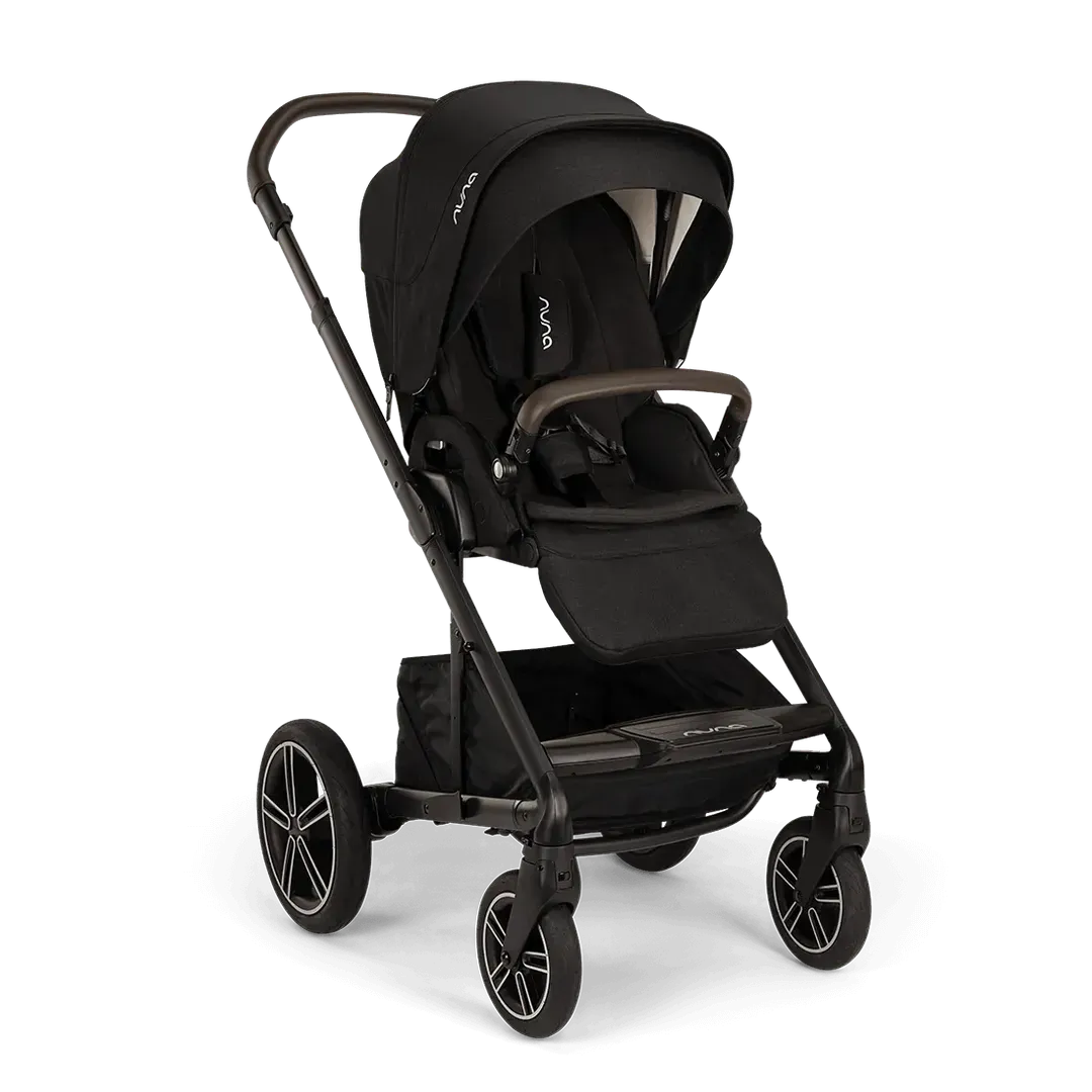Nuna Mixx Next   Mixx Next Carry Cot   Arra Flex   Base Curv Travel System - Caviar