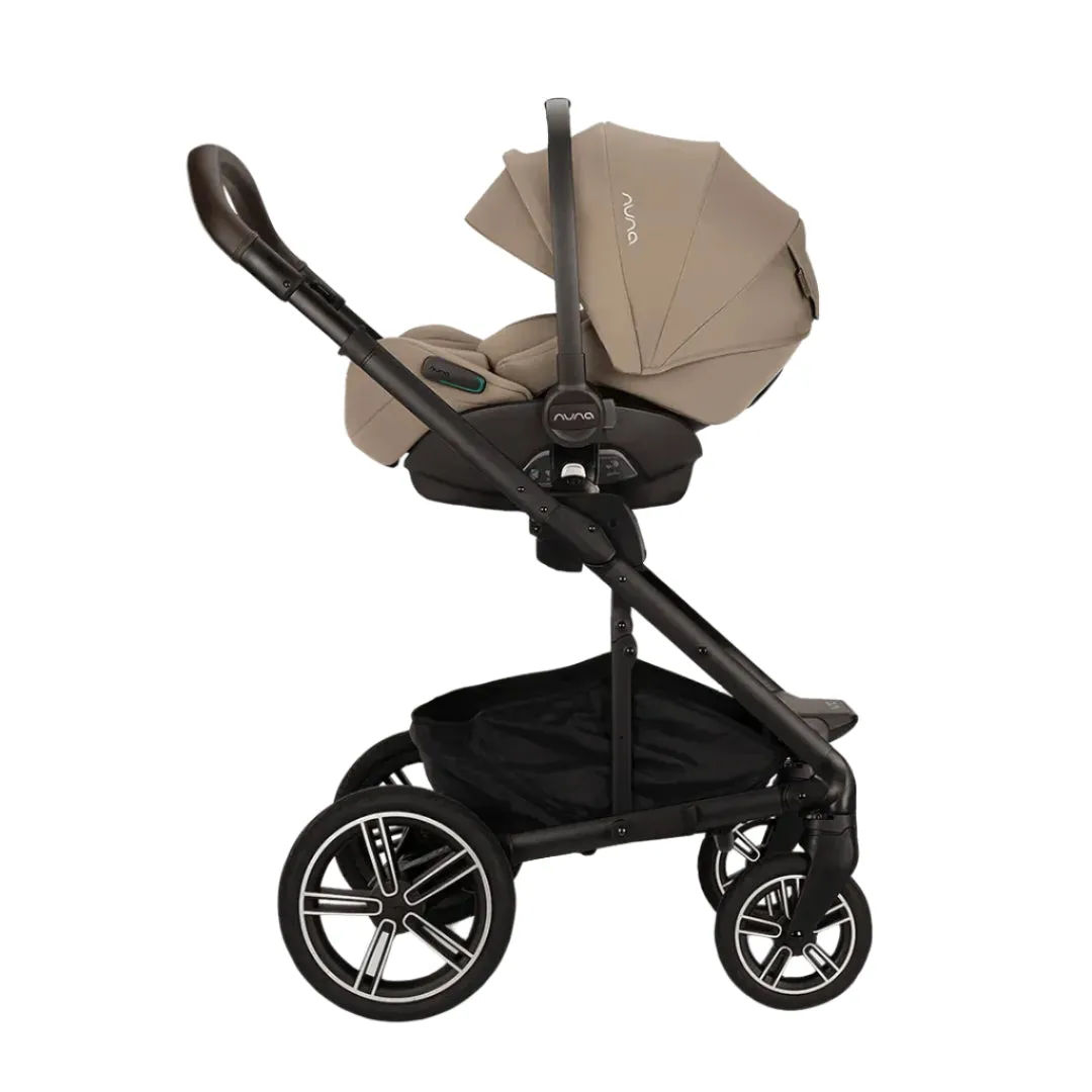 Nuna Mixx Next   Mixx Next Carry Cot   Arra Flex   Base Curv Travel System - Cedar