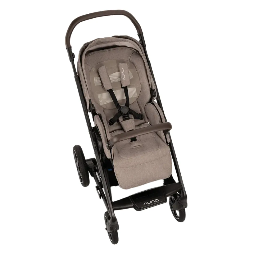 Nuna Mixx Next   Mixx Next Carry Cot   Arra Flex   Base Curv Travel System - Cedar