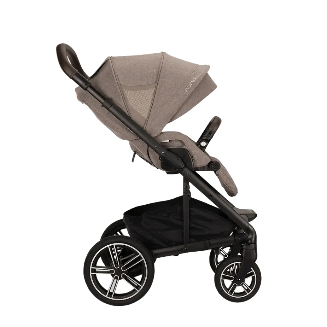 Nuna Mixx Next   Mixx Next Carry Cot   Arra Flex   Base Curv Travel System - Cedar