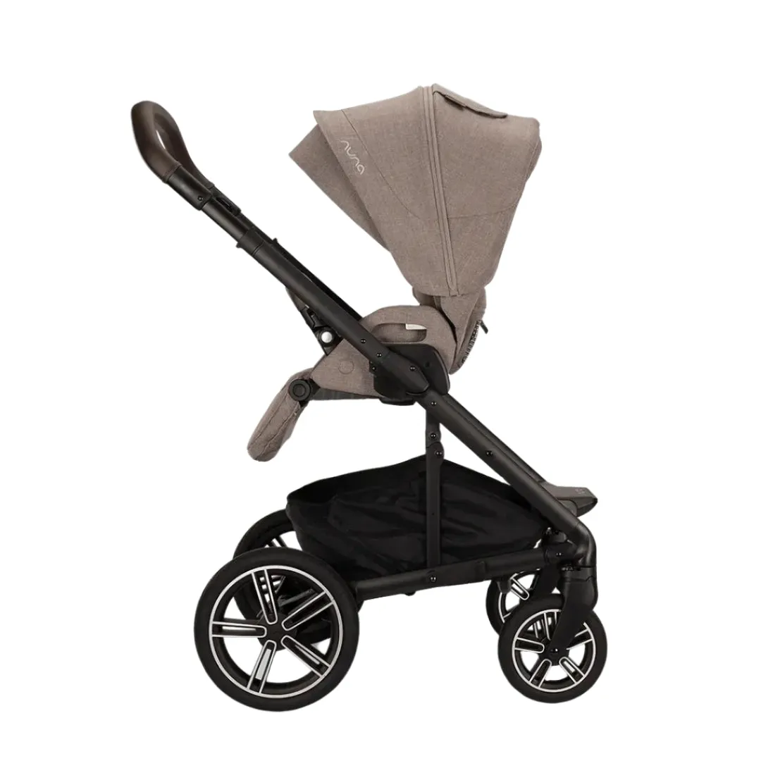 Nuna Mixx Next   Mixx Next Carry Cot   Arra Flex   Base Curv Travel System - Cedar