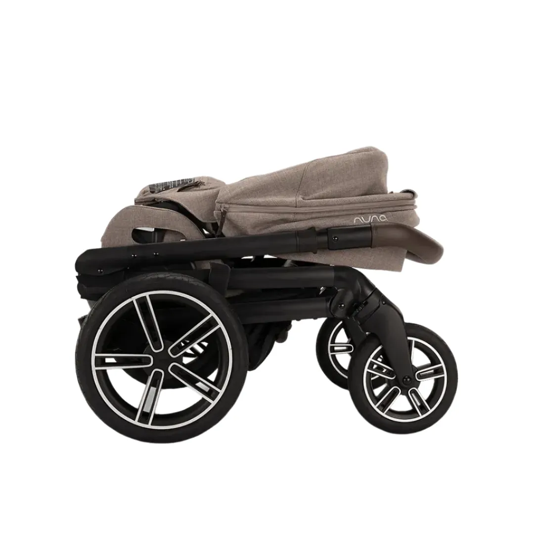 Nuna Mixx Next   Mixx Next Carry Cot   Arra Flex   Base Curv Travel System - Cedar