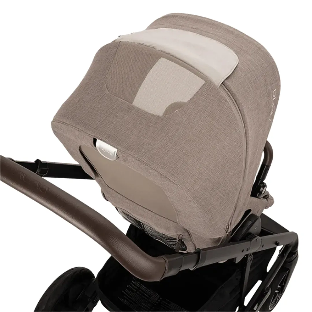 Nuna Mixx Next   Mixx Next Carry Cot   Arra Flex   Base Curv Travel System - Cedar