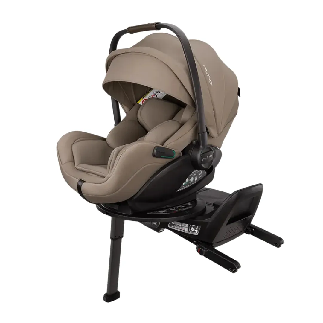 Nuna Mixx Next   Mixx Next Carry Cot   Arra Flex   Base Curv Travel System - Cedar