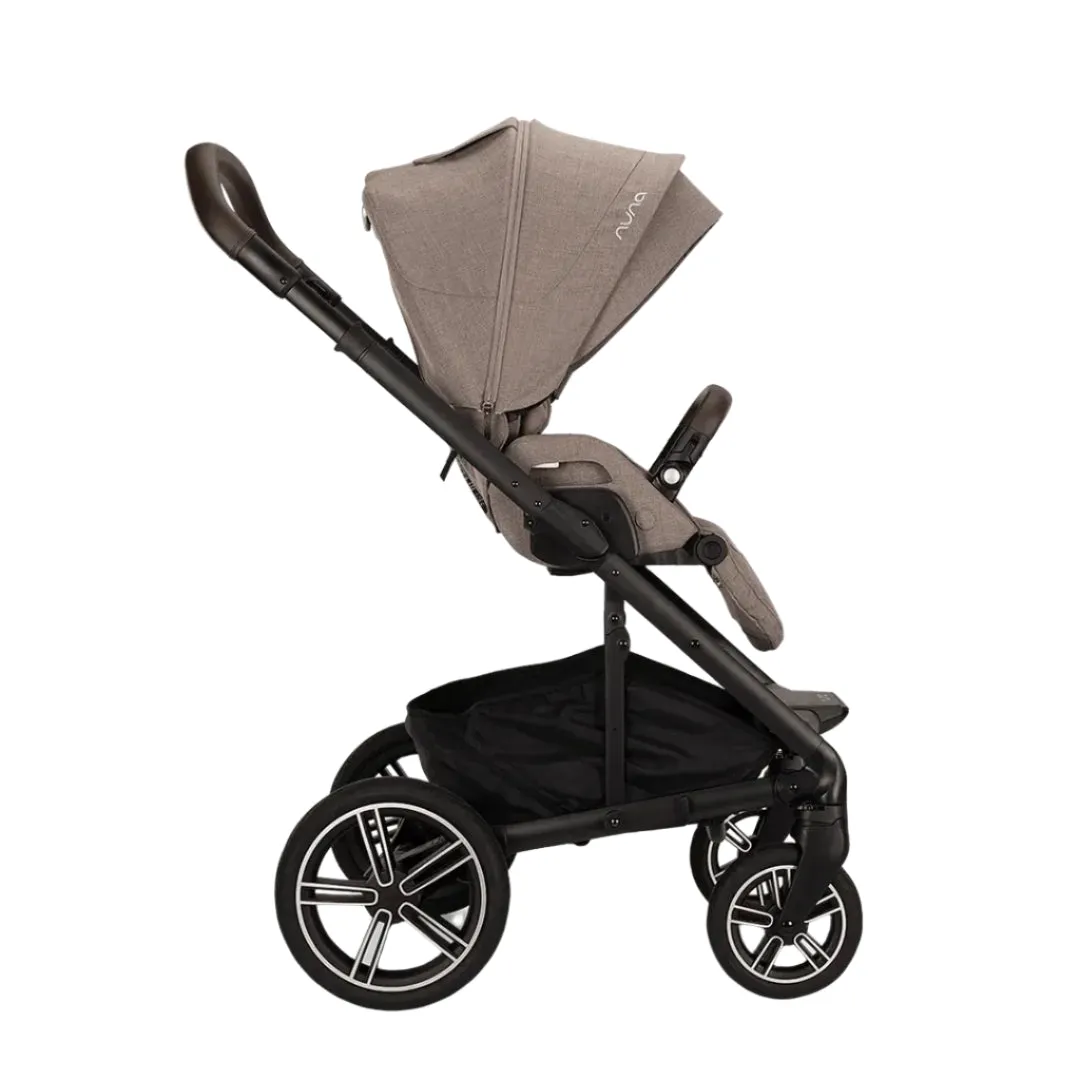 Nuna Mixx Next   Mixx Next Carry Cot   Arra Flex   Base Curv Travel System - Cedar