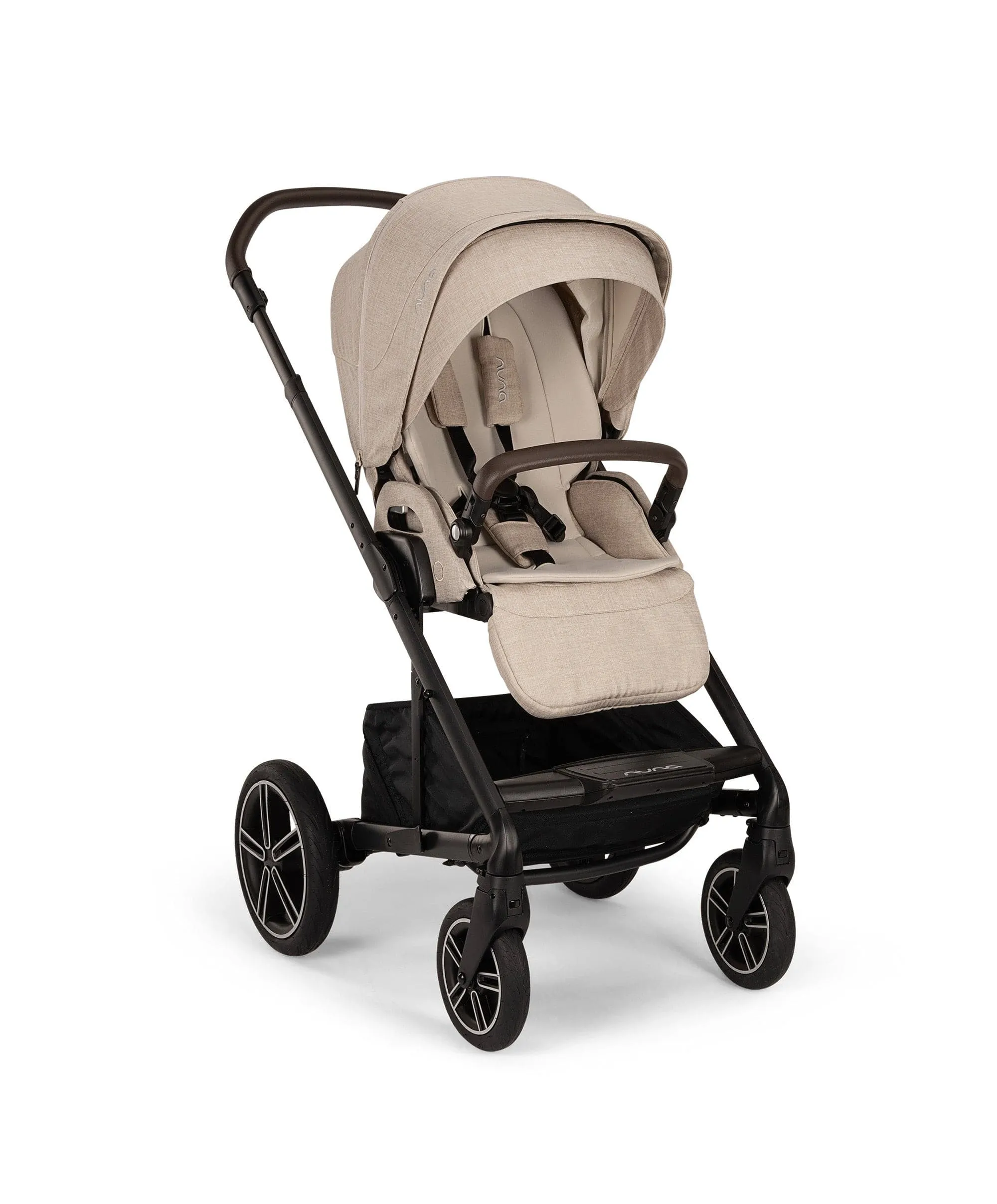 Nuna Mixx Next Pushchair 5 Piece Travel Bundle with PIPA Next Car Seat & Base - Biscotti