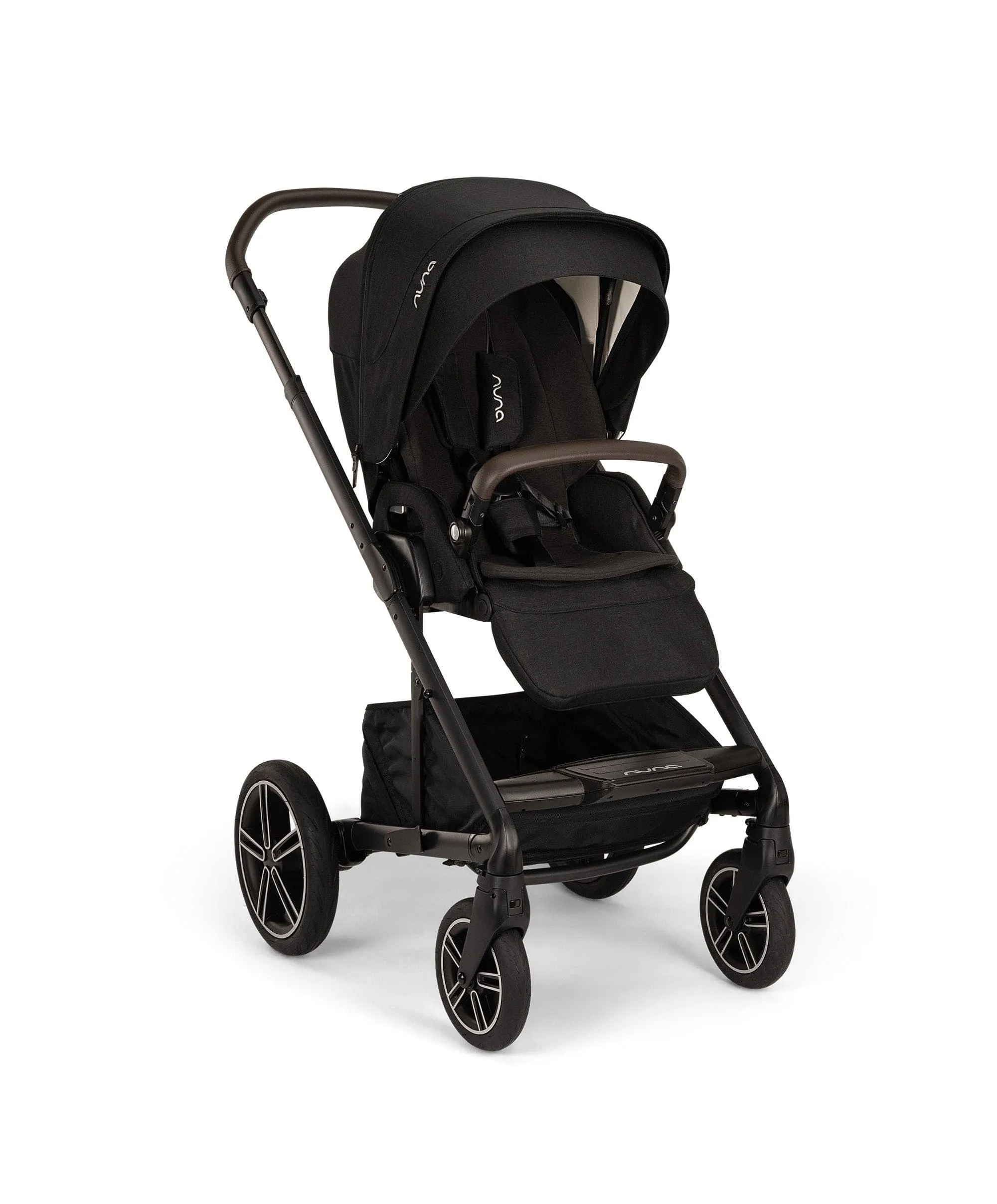 Nuna Mixx Next Pushchair 5 Piece Travel Bundle with PIPA Next Car Seat & Base - Caviar