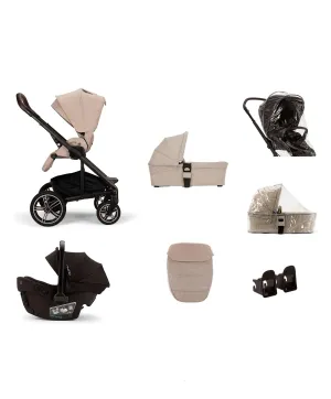 Nuna MIXX Next Urbn Bundle with PIPA Urbn Car Seat - Biscotti
