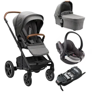Nuna Mixx Next With Maxi Cosi Pebble 360 Pro2 car seat and base