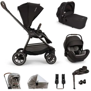 Nuna TRIV Next & ARRA Flex & BASE Curv Bundle - Caviar