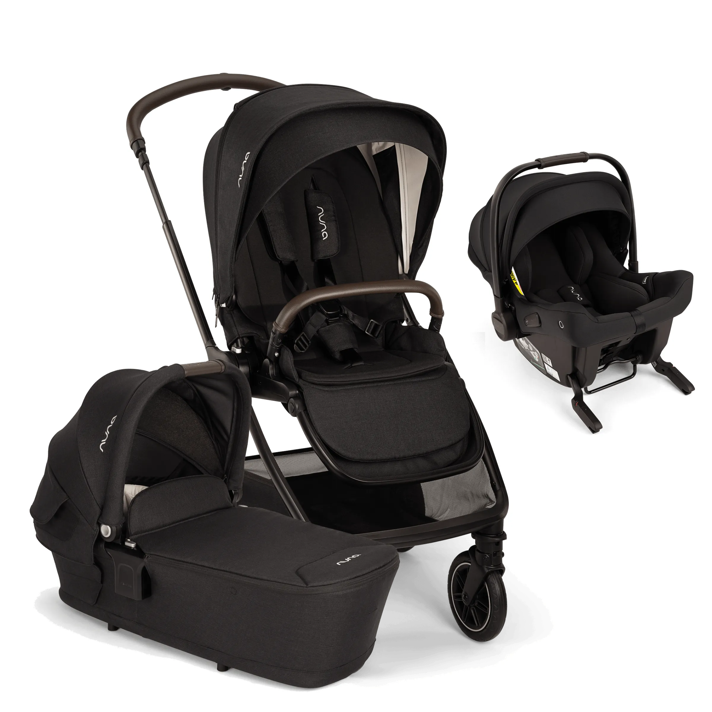 Nuna TRIV Next & PIPA Urbn Travel System - Caviar