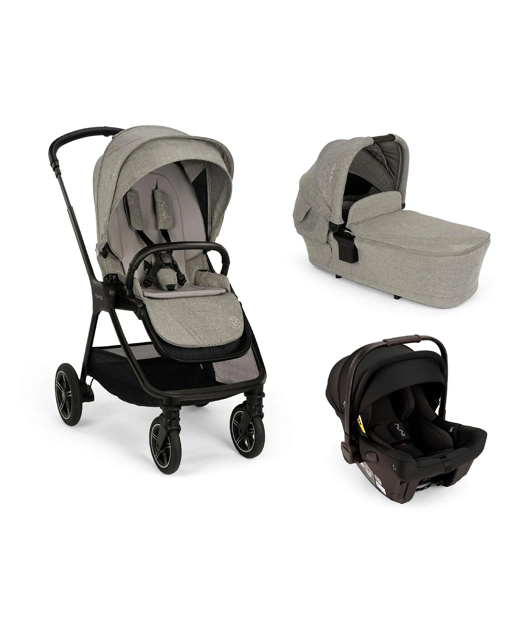 Nuna TRIV Next BMW Pushchair Bundle with PIPA Urbn Car Seat (3-Pieces)  Graphene
