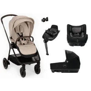 Nuna TRIV Next Generation Cari Travel System - Biscotti