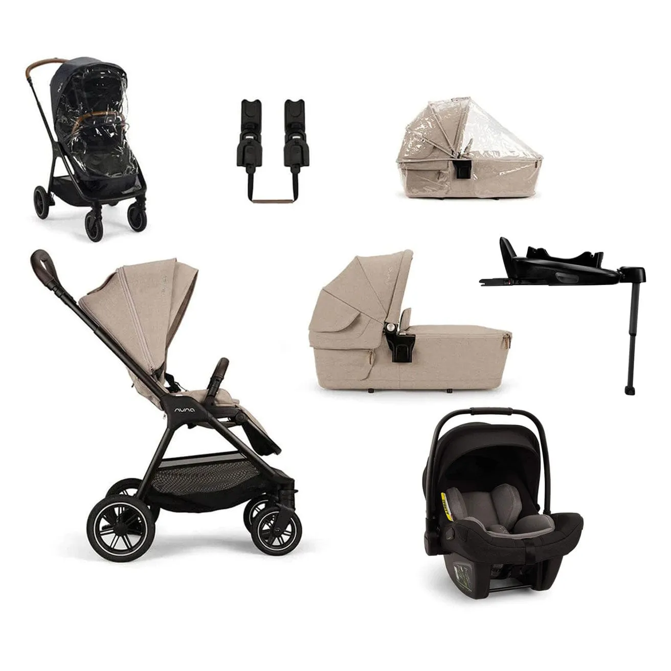 Nuna TRIV Next Generation Pipa Travel System - Biscotti