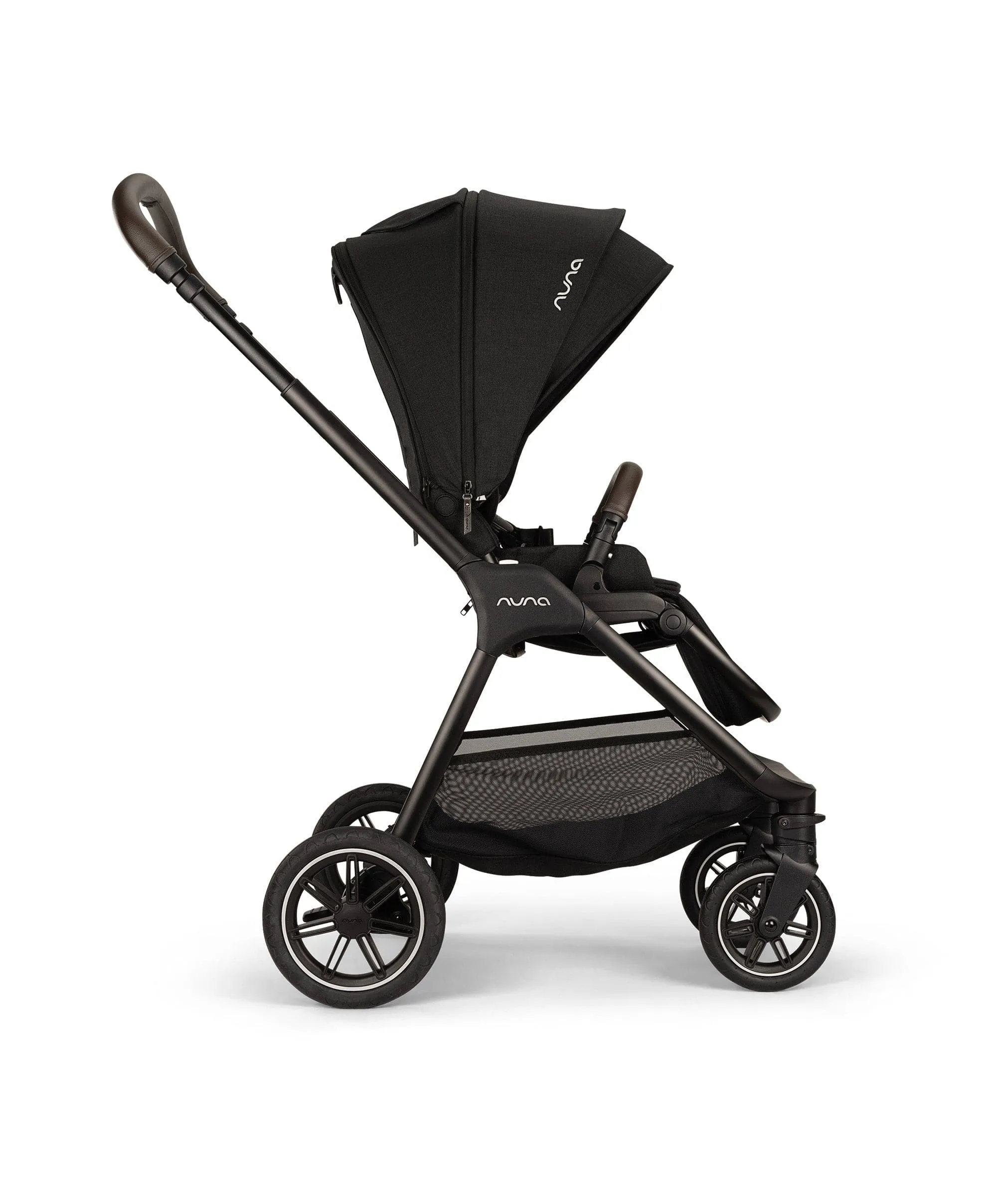 Nuna Triv Next Pushchair 4 Piece Travel Bundle with PIPA Next Car Seat & Base - Caviar