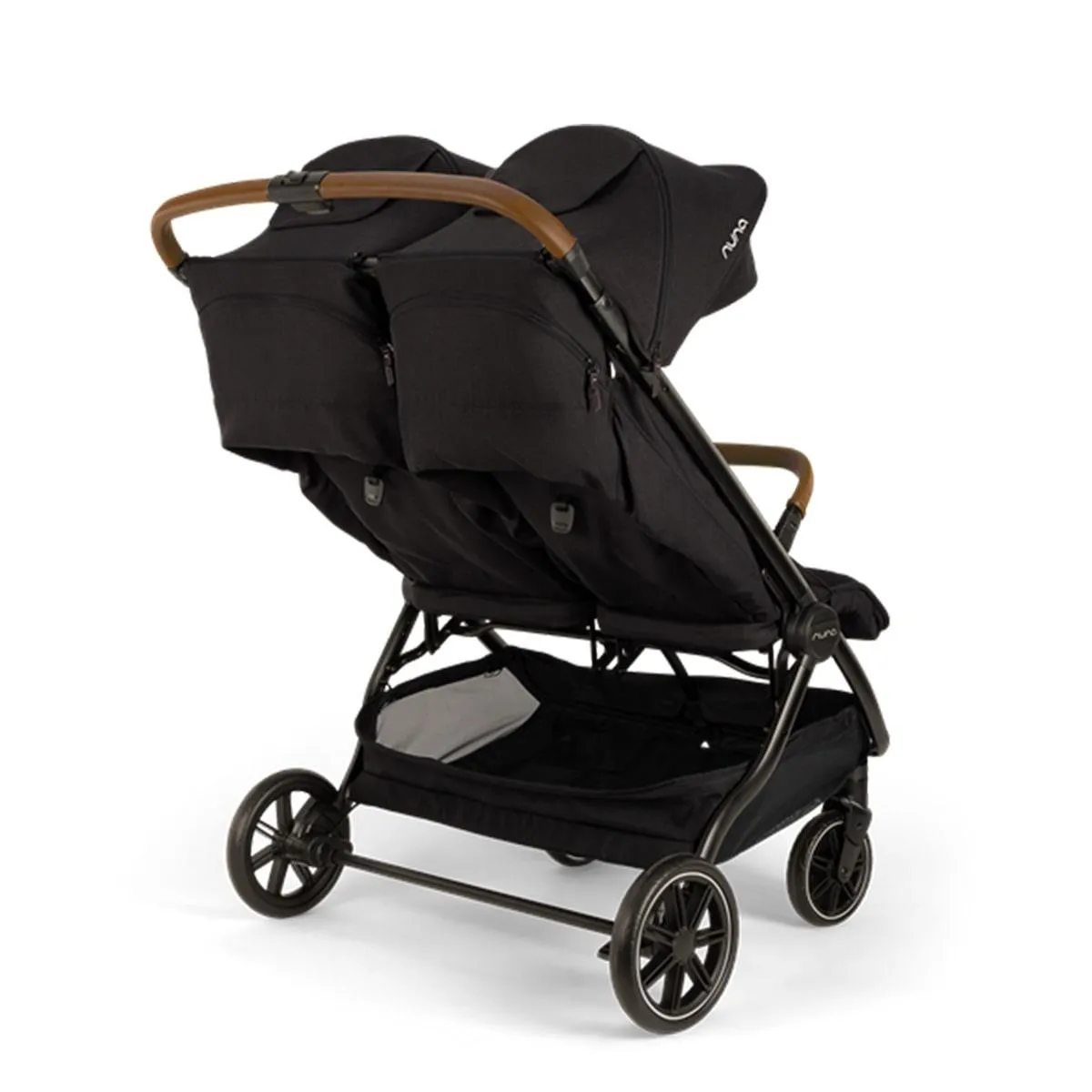 Nuna TRVL Dubl Baby Double Stroller - Caviar