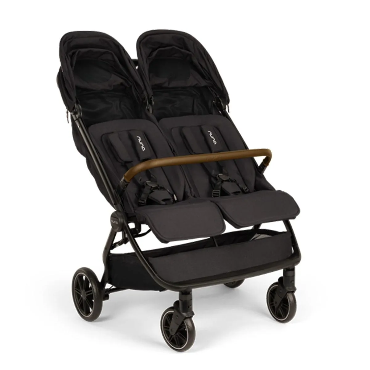Nuna TRVL Dubl Baby Double Stroller - Caviar