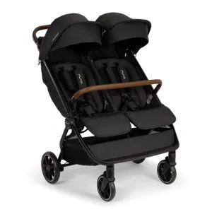Nuna TRVL Dubl Baby Double Stroller - Caviar