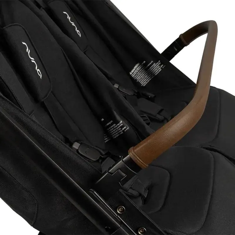 Nuna TRVL Dubl Baby Double Stroller - Caviar