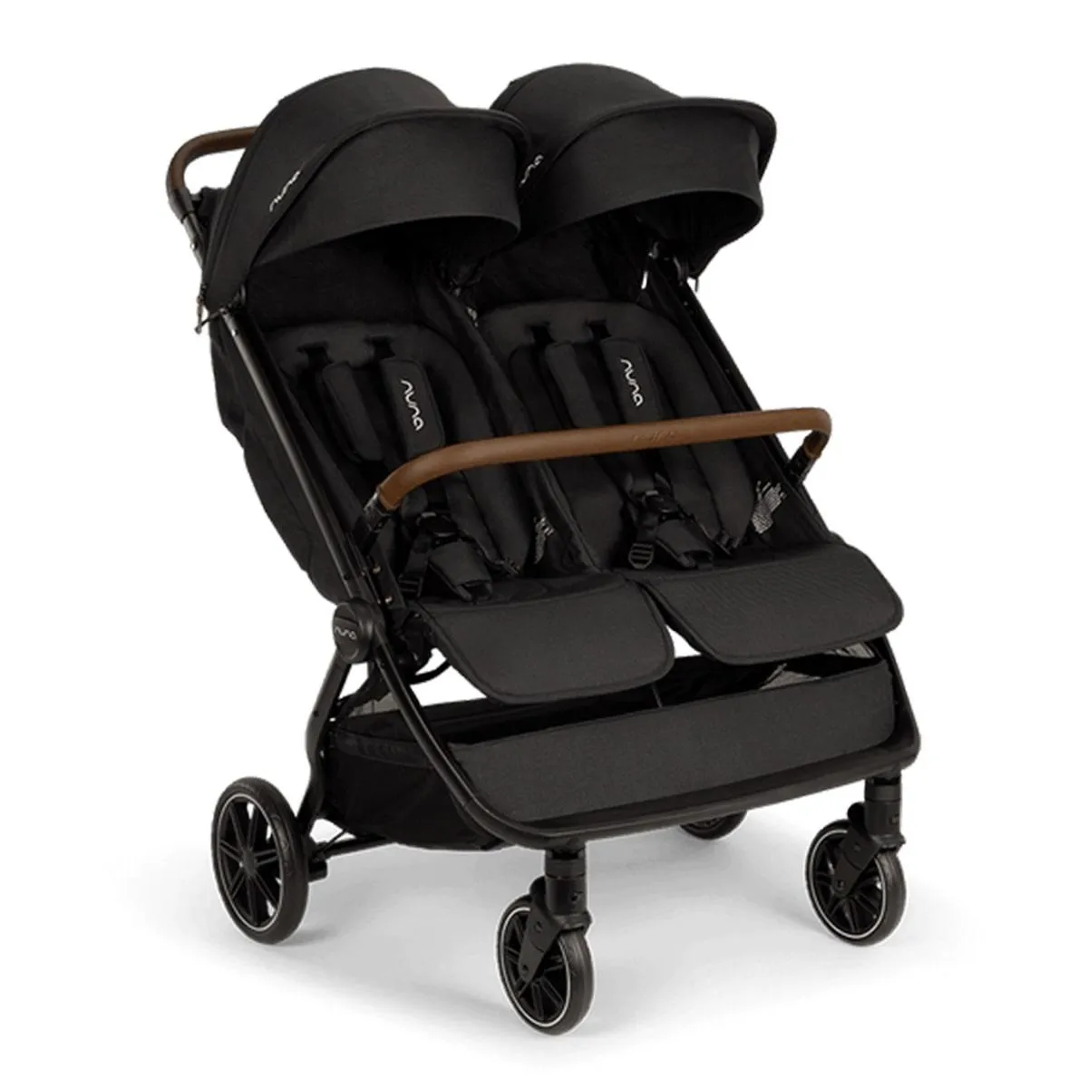 Nuna TRVL Dubl Baby Double Stroller - Caviar