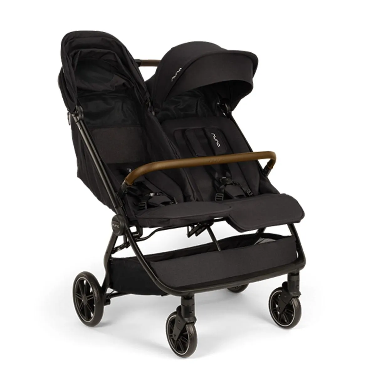 Nuna TRVL Dubl Baby Double Stroller - Caviar