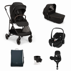 Nuna IXXA Next (Pebble 360 PRO2) Travel System - Caviar/Riveted