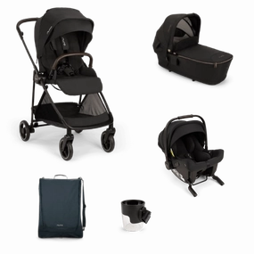 Nuna IXXA Next (PIPA Urbn) Travel System - Caviar