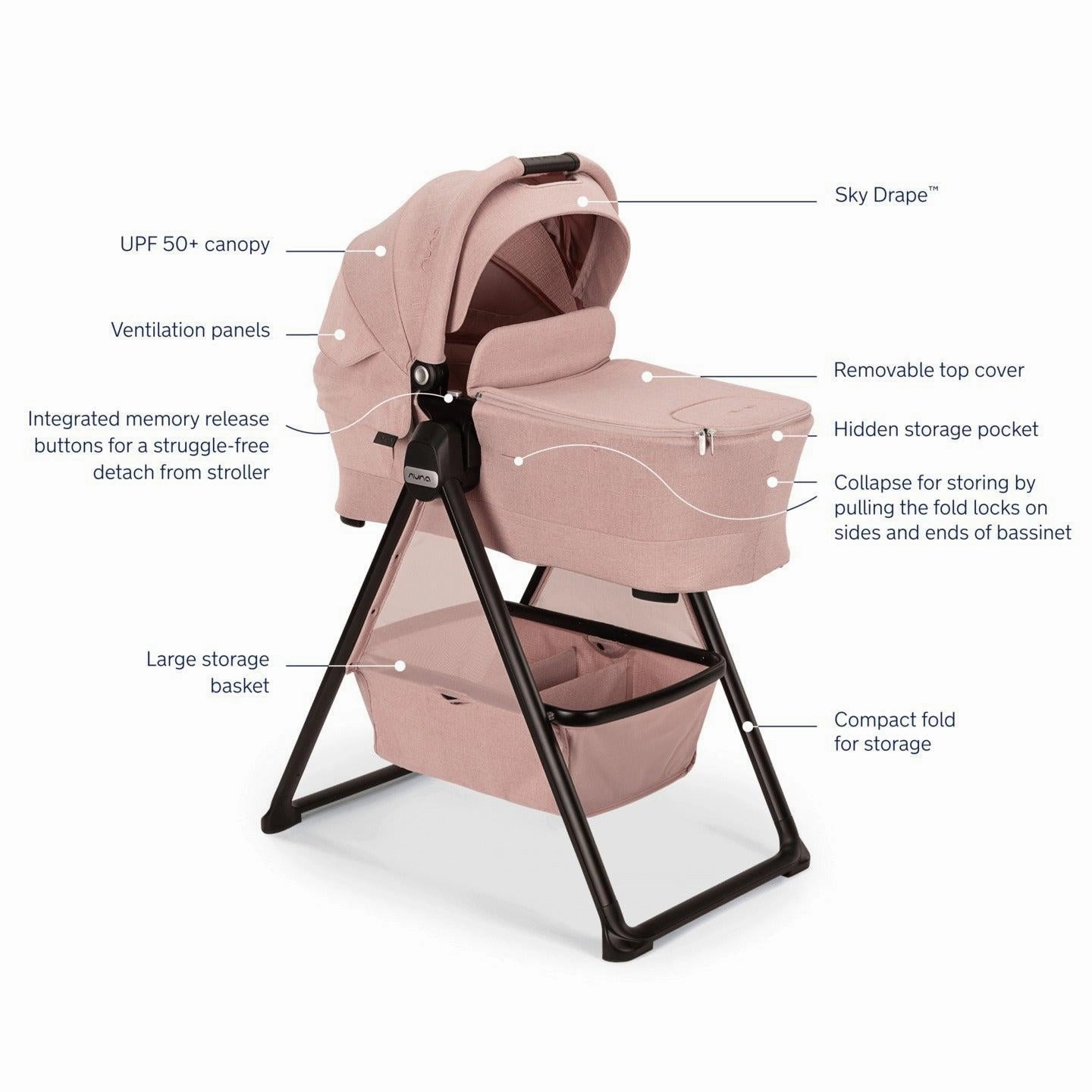 Nuna LYTL Bassinet   Stand | Thistle Collection