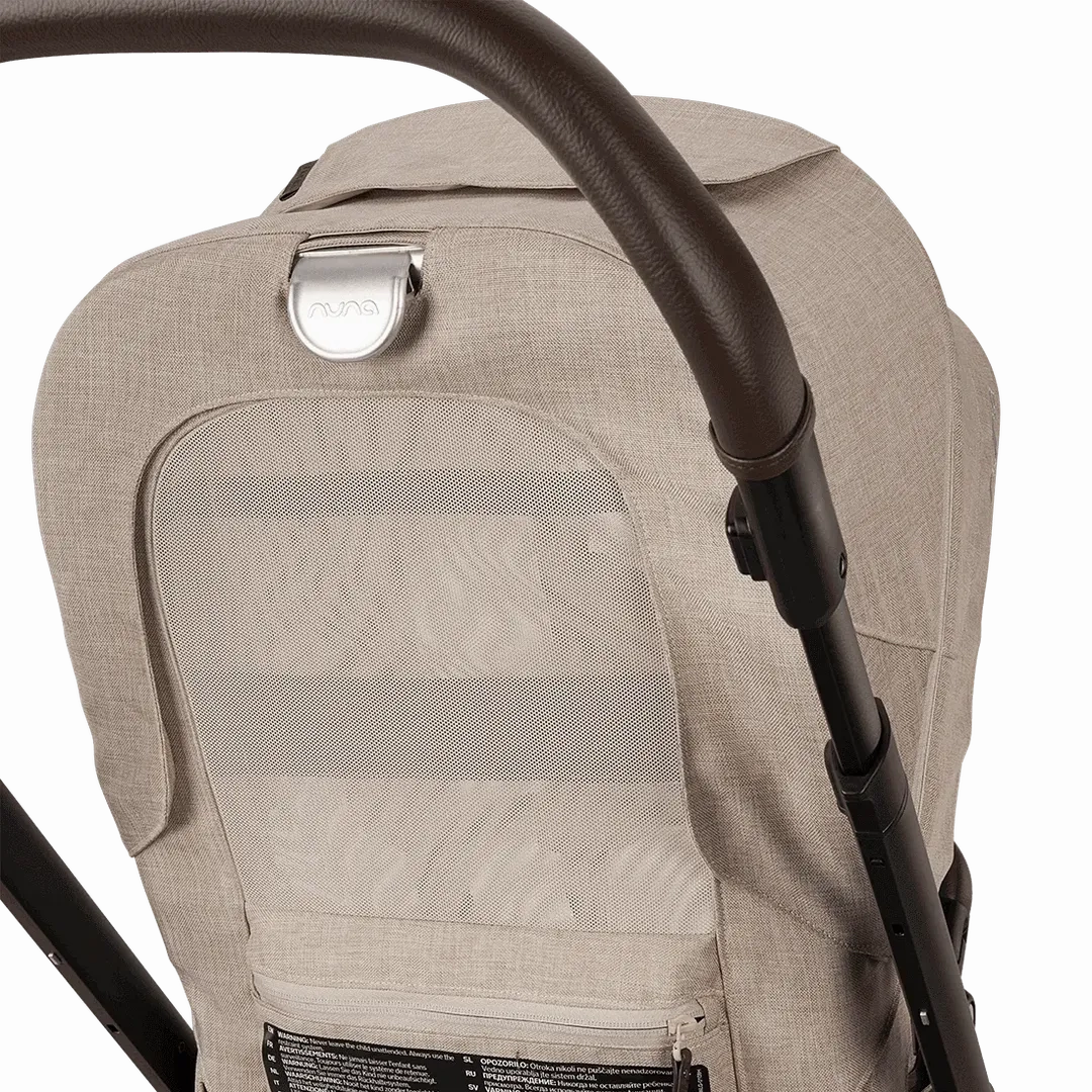 Nuna Mixx Next   Mixx Next Carry Cot   Arra Flex   Base Curv Travel System - Biscotti