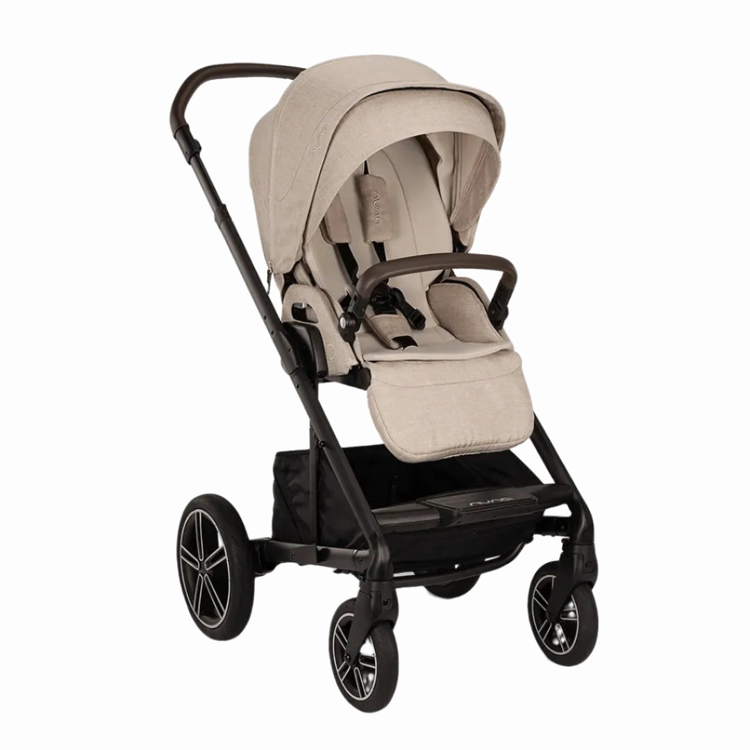 Nuna Mixx Next   Mixx Next Carry Cot   Arra Flex   Base Curv Travel System - Biscotti