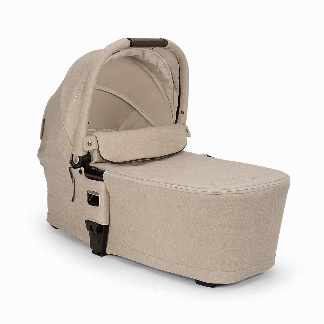 Nuna Mixx Next   Mixx Next Carry Cot   Arra Flex   Base Curv Travel System - Biscotti
