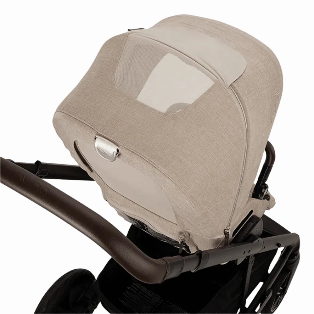 Nuna Mixx Next   Mixx Next Carry Cot   Arra Flex   Base Curv Travel System - Biscotti