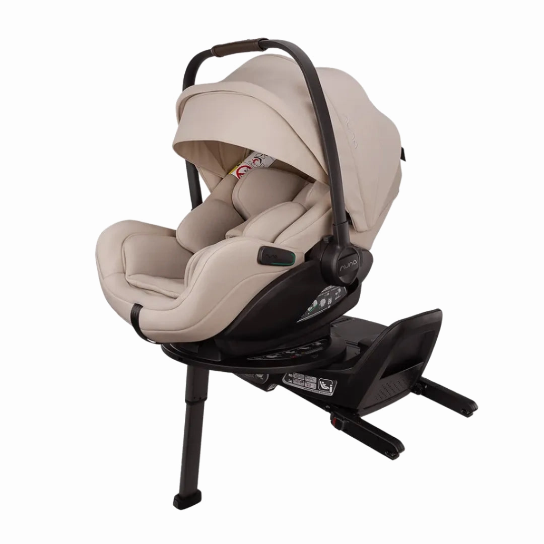 Nuna Mixx Next   Mixx Next Carry Cot   Arra Flex   Base Curv Travel System - Biscotti